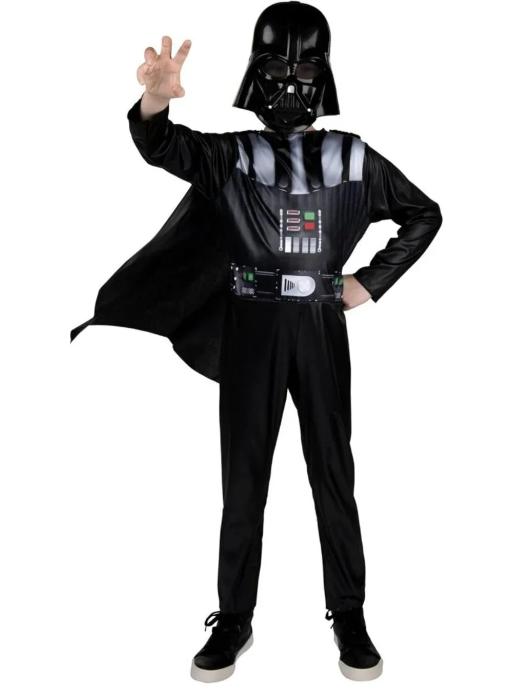 Youth Halloween Costume - Darth Vader Jumpsuit with Cape & Mask - Star Wars